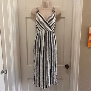 NEW blue and white striped jumpsuit from American Eagle